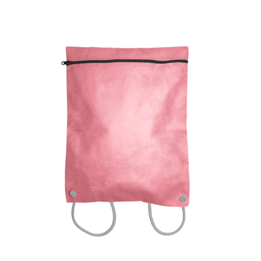 plecak koperta z kodury pudrowy róż na sznurkach