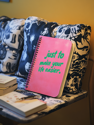 Kołonotes A4 z zaokrąglonymi rogami