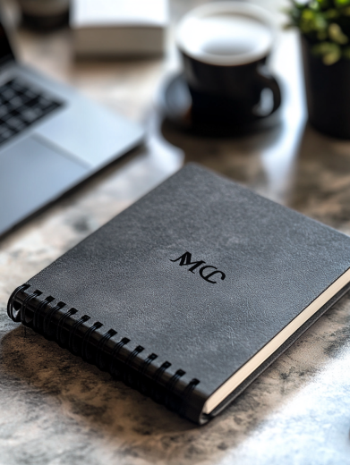 Kołonotes z bindowaniem od góry