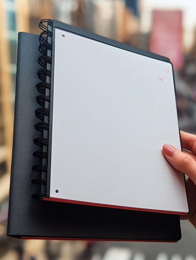 Kołonotes z blokiem zadrukowanym w kropki