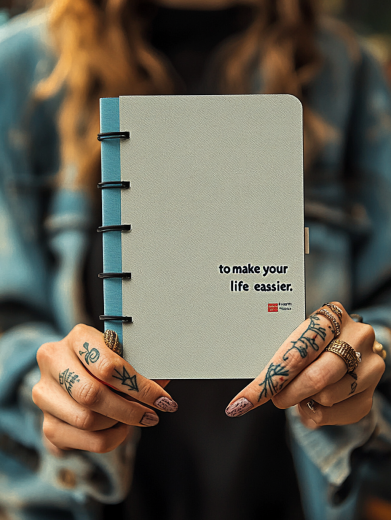 Kołonotes z twardą okładką