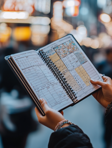 Kołonotes z wkładem w formie planeru