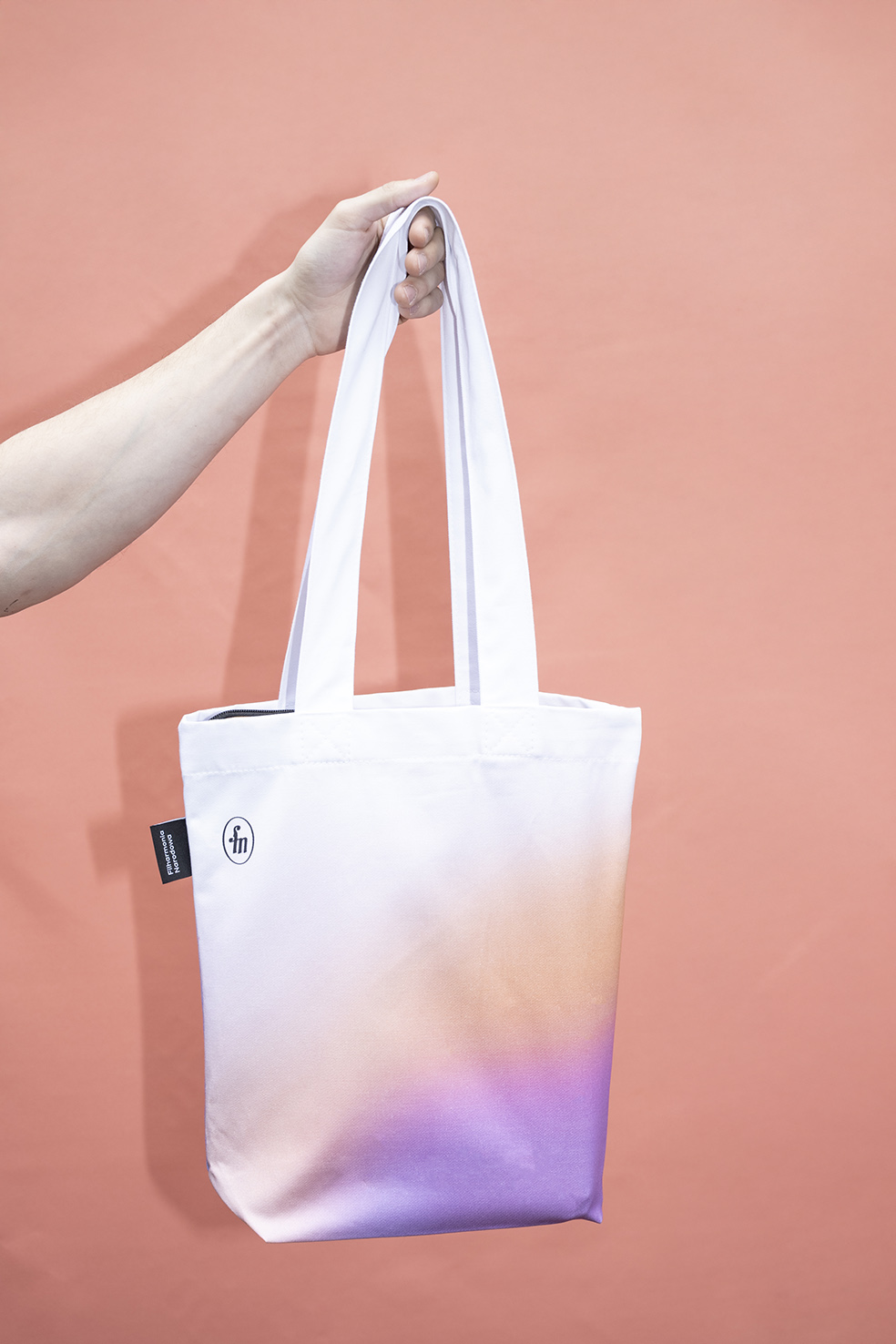 elegancka shopperka premium z nadrukiem pastelowym