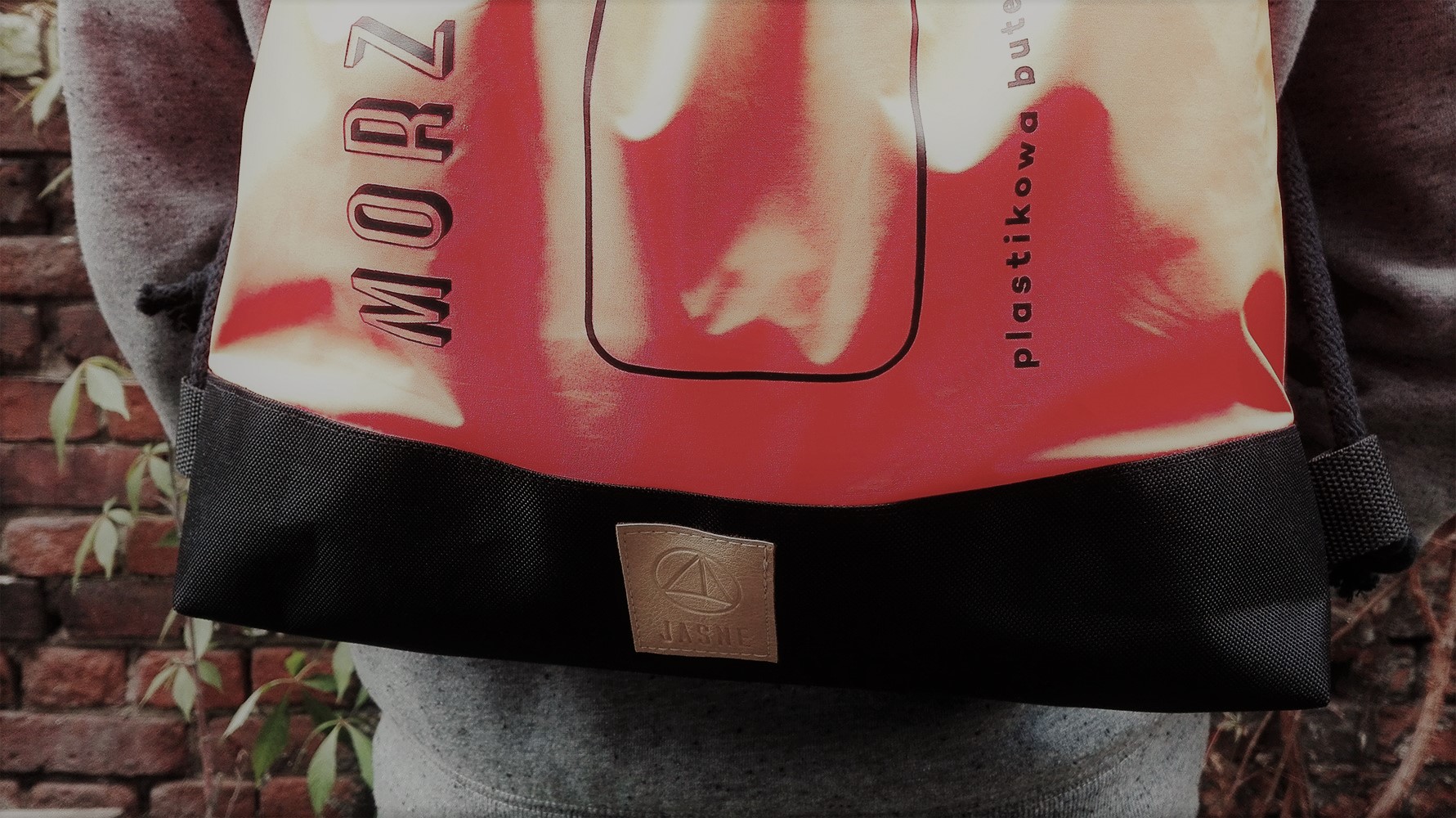 JASNE ortalionowe - zbliżenie na detal